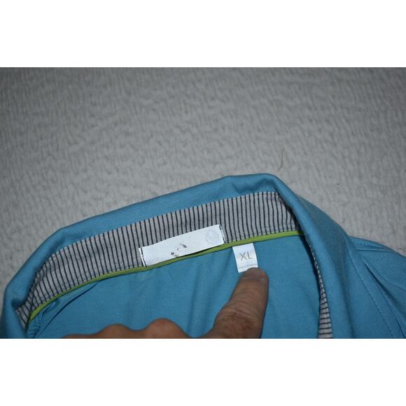 Tasc Golf Polo Shirt Mens Size XL Casual Modal Polyester Blend Blue - Picture 6 of 8